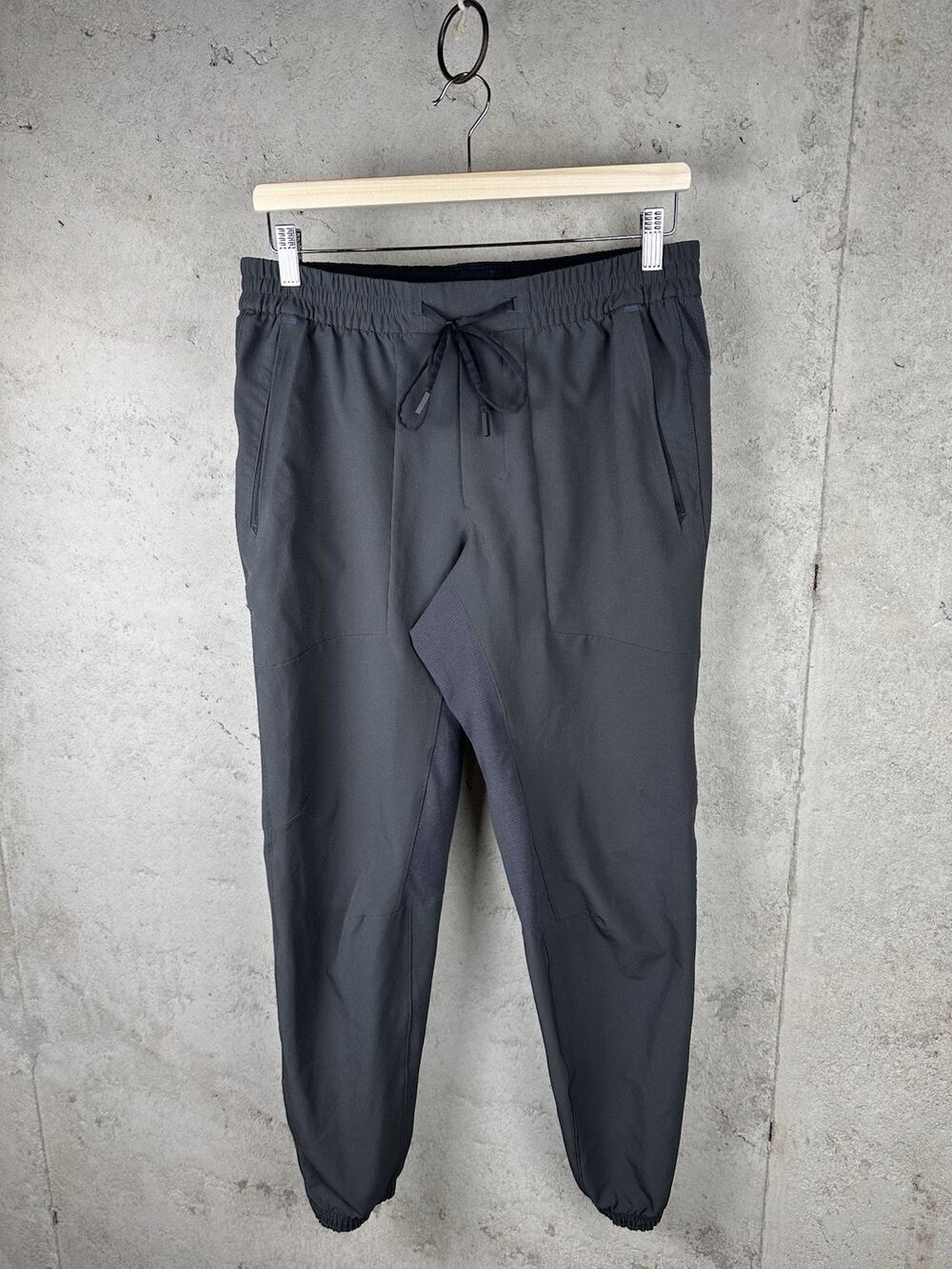 Lululemon ABC Grey Woven Elastic Waist Athletic Gym Jogger Pants Mens Medium